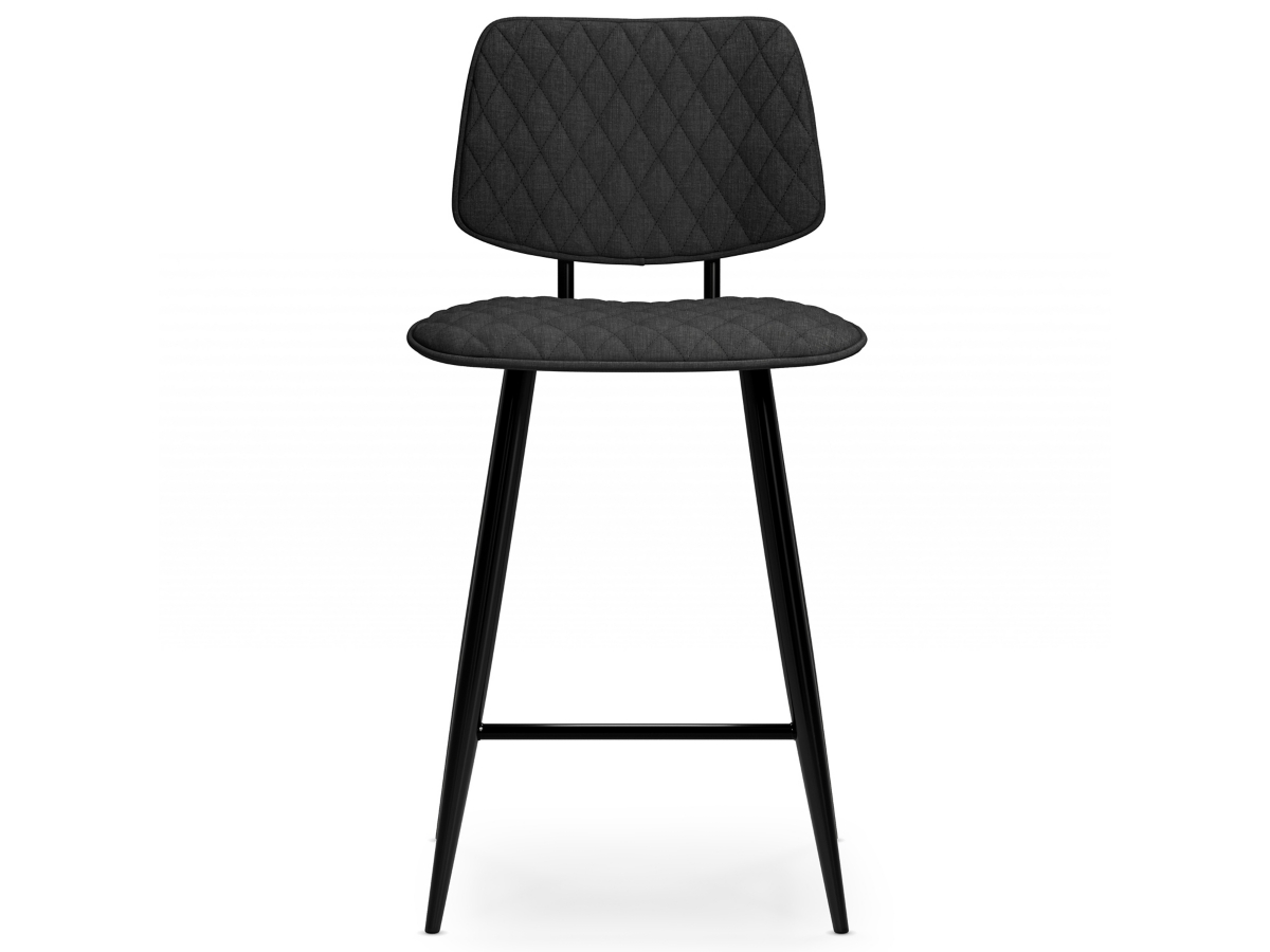 Simpli Home Raya Counter Height Bar Stool (Set of 2), Charcoal, large
