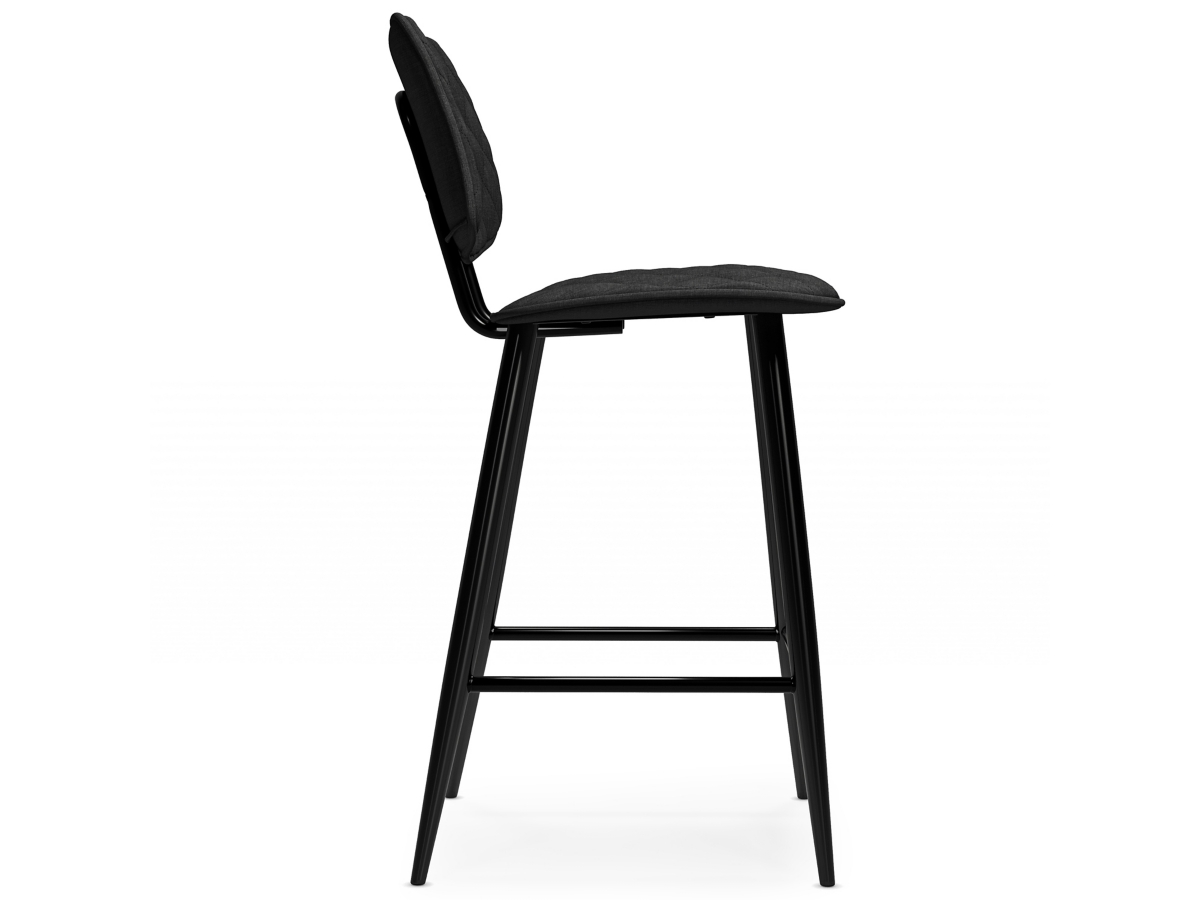 Simpli Home Raya Counter Height Bar Stool (Set of 2), Charcoal, large