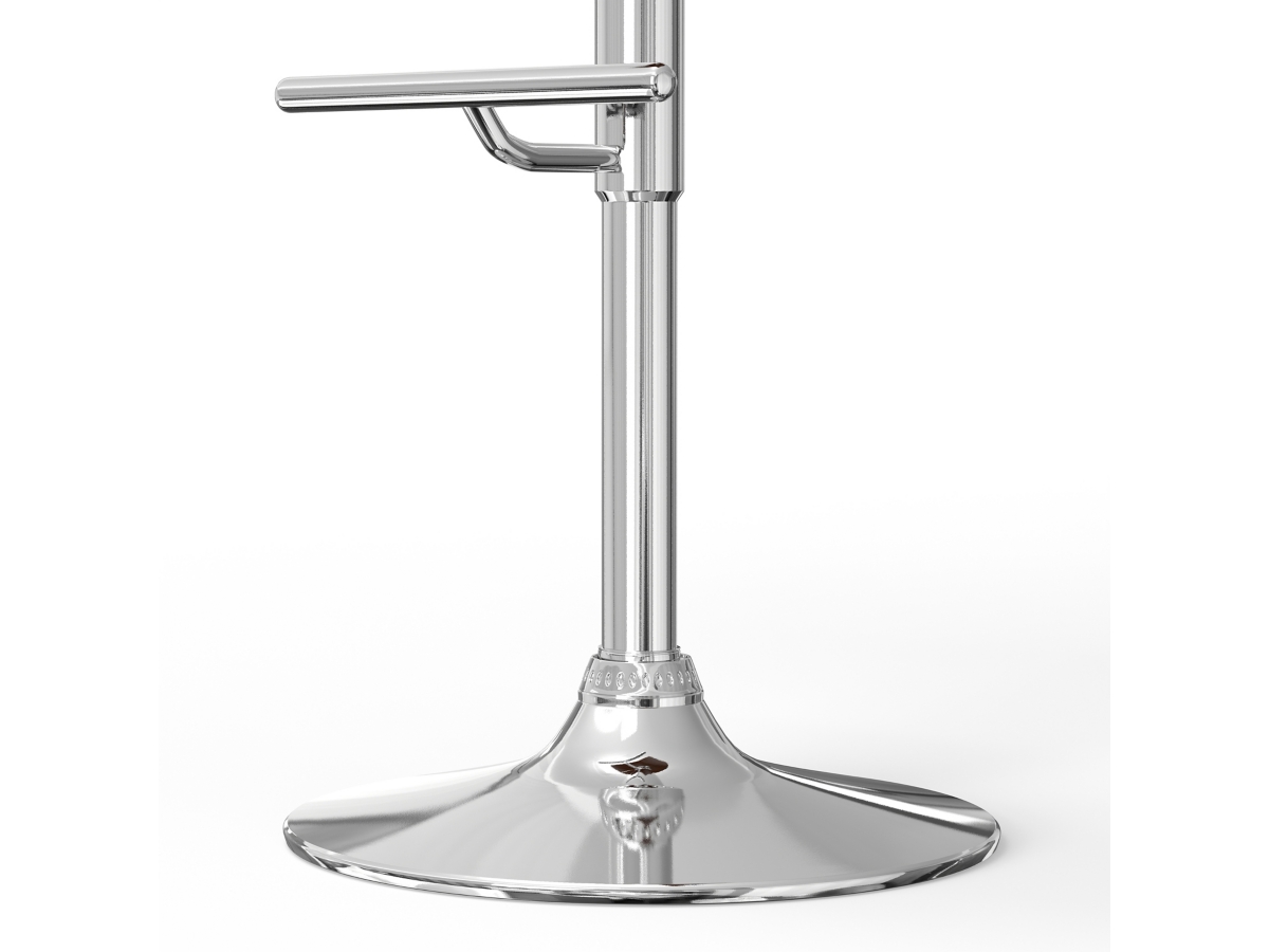 Simpli Home Sheldon Adjustable Swivel Bar Stool, Black, large