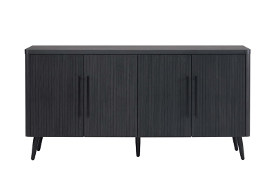 Manhattan Comfort Jodie 8-Shelf Sideboard, Charcoal Gray, large