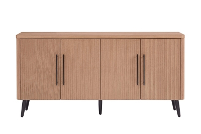 Manhattan Comfort Jodie 8-Shelf Sideboard, Maple, large