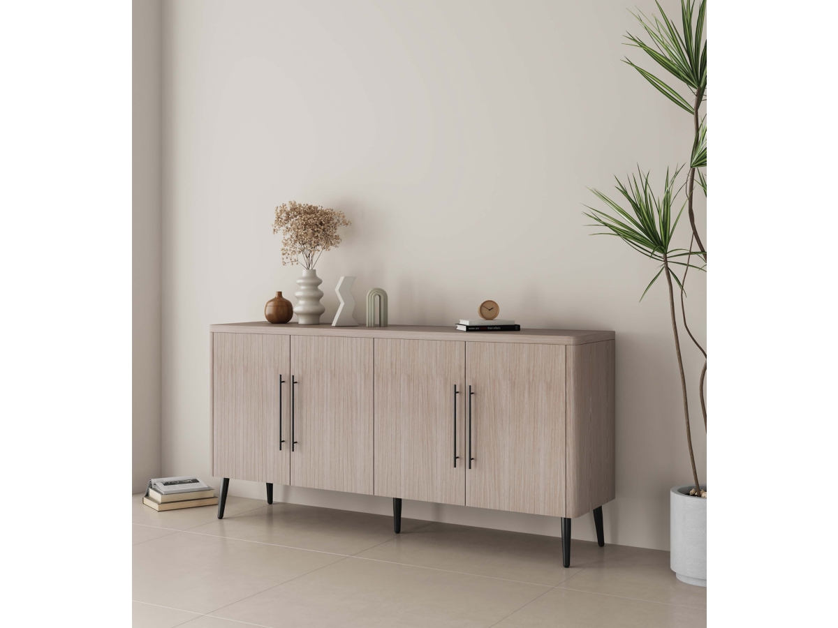 Manhattan Comfort Jodie 8-Shelf Sideboard | Ashley
