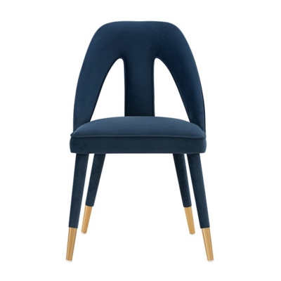 Manhattan Comfort Neda Dining Chair, Midnight Blue, large