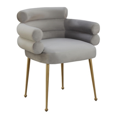 TOV Furniture Dente Dining Chair, Gray, large