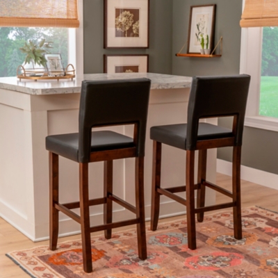 Linon Vega Bar Height Bar Stool - Thumbnail 2