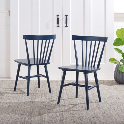 Safavieh Winona Dining Chair (Set of 2), Navy, rollover