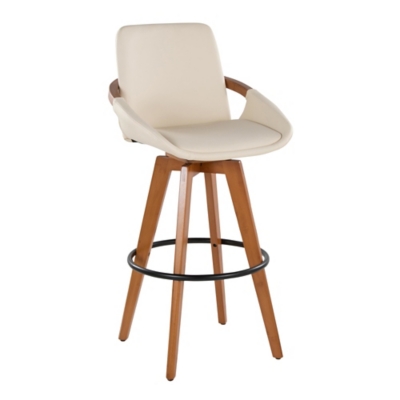 LumiSource Cosmo Bar Height Bar Stool, Cream, large