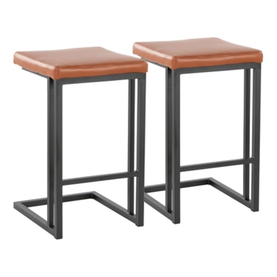 LumiSource Roman Counter Height Bar Stool (Set of 2), , large