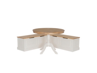 Linon Landin Corner Nook Dining Set