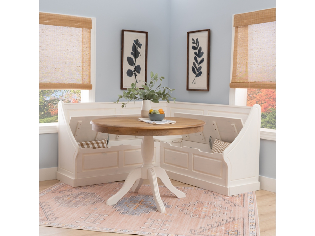 Linon Landin Corner Breakfast Nook Set | Ashley