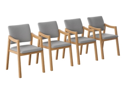 Midtown Concept Glacern Dining Chair (Set of 4), Gray, large