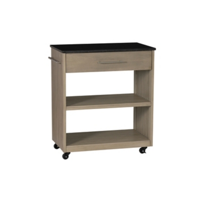 Linon Ina Kitchen Cart, Gray, large