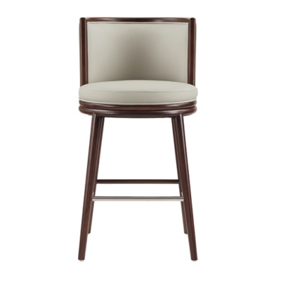 Manhattan Comfort Evalyn Bar Height Bar Stool, Stone, large