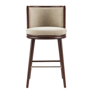 Manhattan Comfort Evalyn Bar Height Bar Stool, Natural, large