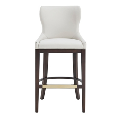 Manhattan Comfort Blair Bar Height Bar Stool, White, large