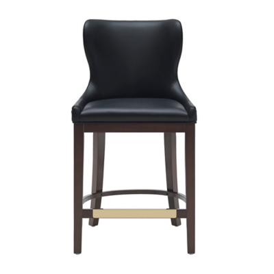 Manhattan Comfort Blair Counter Height Counter Stool, Black, large