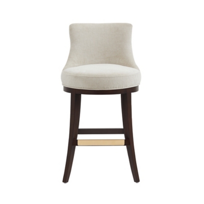 Manhattan Comfort Lucia Bar Height Bar Stool, Natural, large