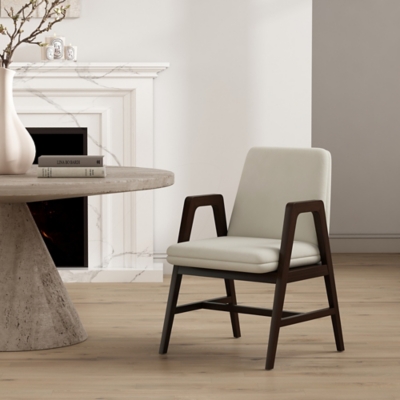 Manhattan Comfort Stella Dining Chair, Cream, rollover