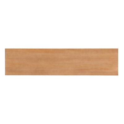 Close-up of wood finish on bench surface