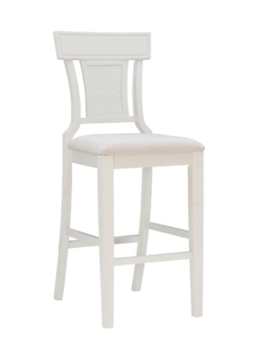 Linon Lina Bar Height Barstool, Beige, large