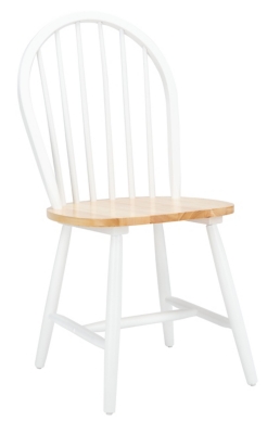 Safavieh Camden Dining Chair (Set of 2), White/Natural, large