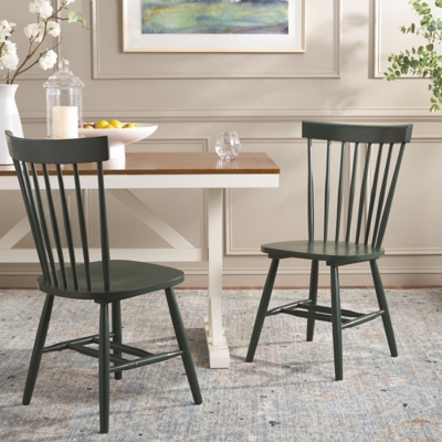 Safavieh Parker Dining Chair (Set of 2), Garden Green, rollover