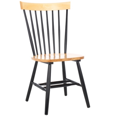 Safavieh Parker Dining Chair (Set of 2), Natural/Black, large