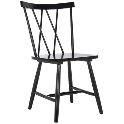 Safavieh Tayten Dining Chair (Set of 2), Black, large