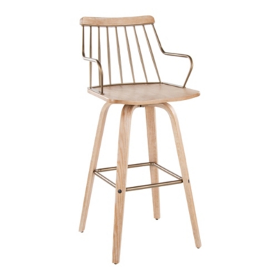LumiSource Preston Bar Height Barstool, , large