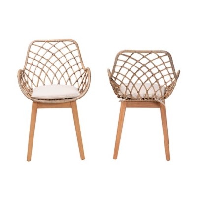 Two Bali & Pari Ballerina dining chairs side by side, front view