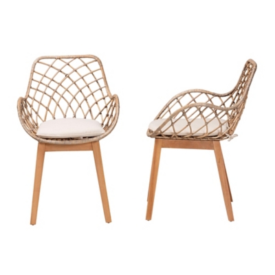 Two Bali & Pari Ballerina dining chairs, front and side view