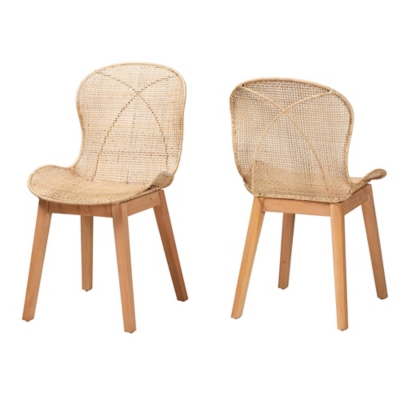 Bali & Pari Sabelle Rounded Backrest Dining Chair (Set of 2), , large