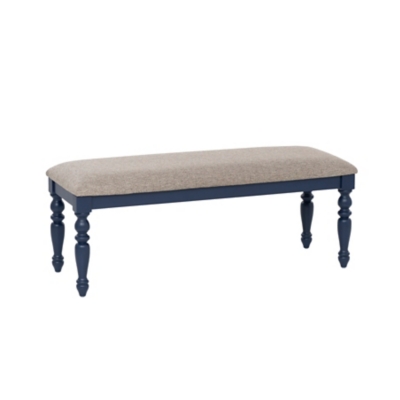 Linon 17" Dining Bench, Navy, large