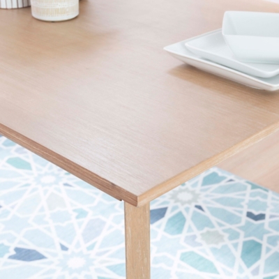 Linon Devin Dining Table and 4 Chairs and Bench Set
