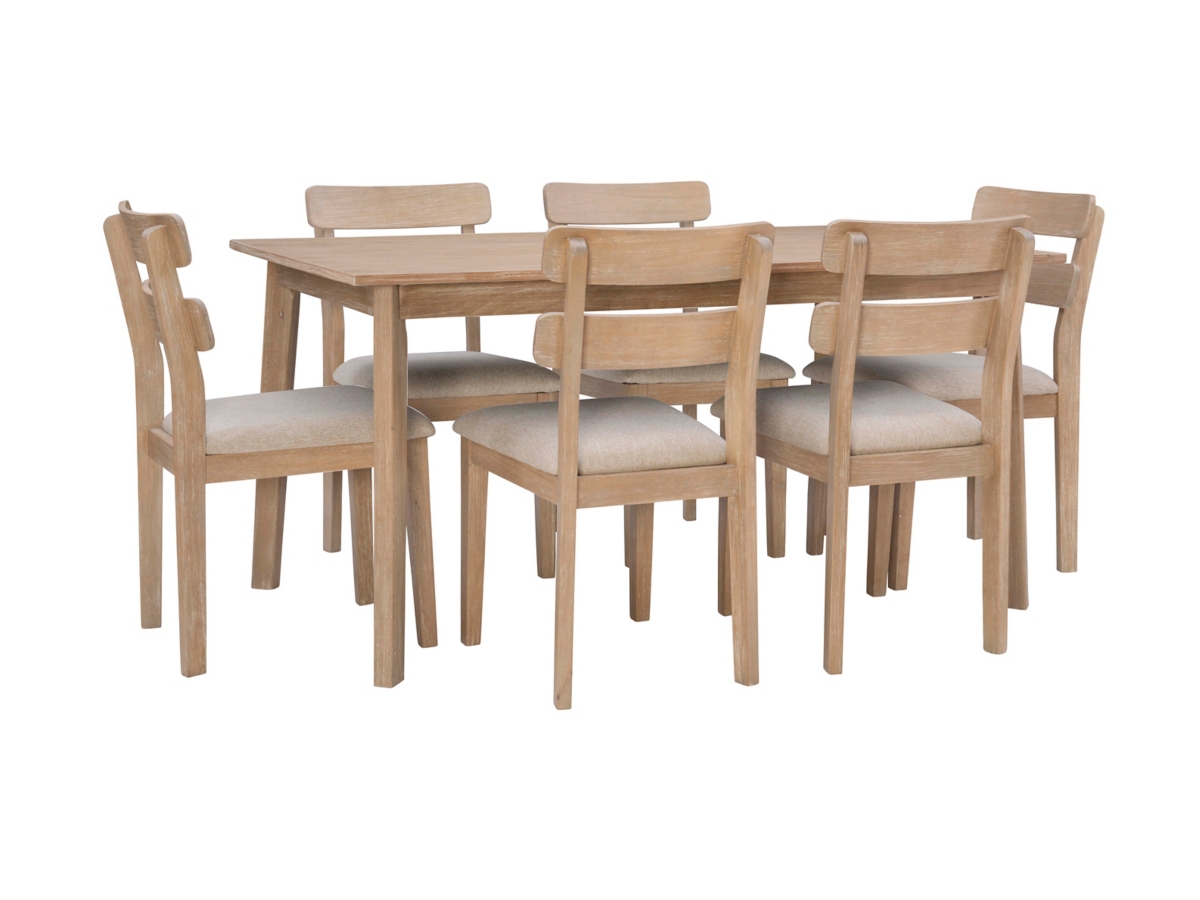 Linon Devin Dining Table and 6 Chairs Set | Ashley