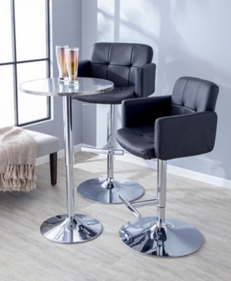 Stout swivel discount adjustable black barstool