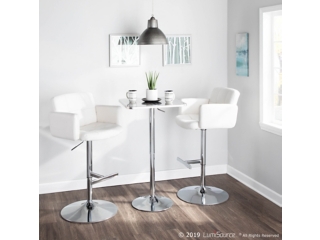 Stout Adjustable Height Bar Stool