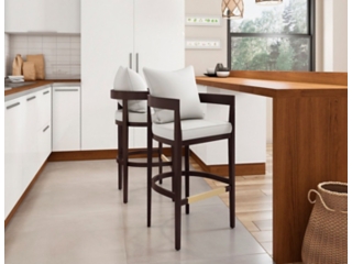 Manhattan Comfort Ritz Bar Height Barstool (Set of 2)