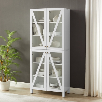 Cassai Tall Storage Pantry, White, rollover
