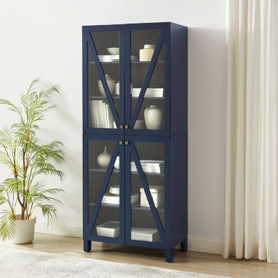 D6000496CN Cassai Tall Storage Pantry, Navy sku D6000496CN