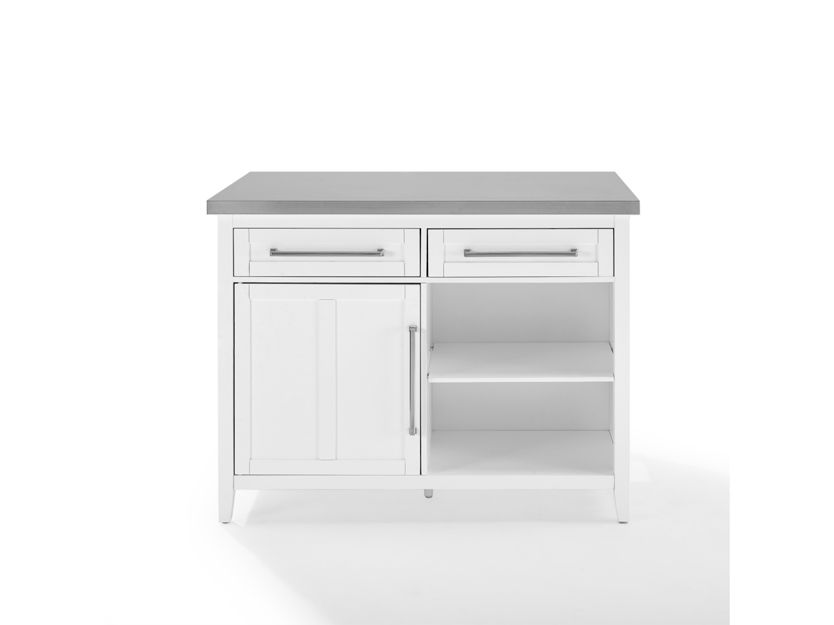 ★専用★＊Sylvia ＊Casserole・* Silvia Stainless Steel Top Kitchen Island | Ashley