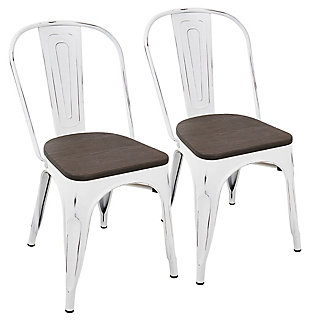 Oregon Dining Chair (Set of 2), White, rollover