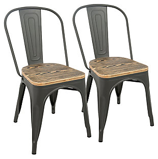 Oregon Dining Chair (Set of 2), Gray, large