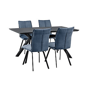 Margot and Rylee Dining Table and 4 Chairs Set, , large