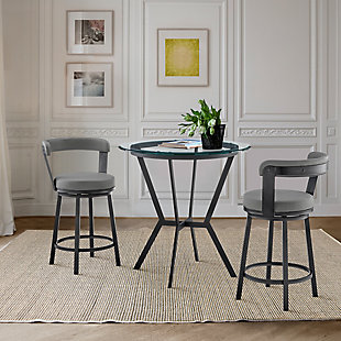 Naomi and Bryant Counter Height Dining Table and 2 Barstools Set, , rollover