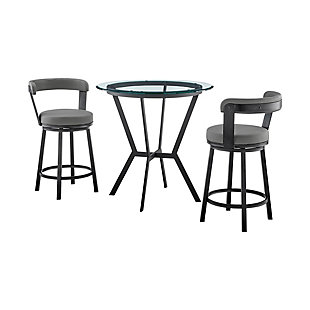 Naomi and Bryant Counter Height Dining Table and 2 Barstools Set, , large