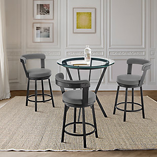 Naomi and Bryant Counter Height Dining Table and 3 Barstools Set, , rollover