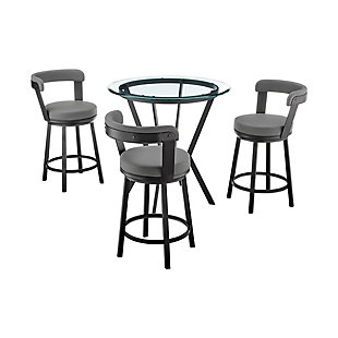 Naomi and Bryant Counter Height Dining Table and 3 Barstools Set, , large