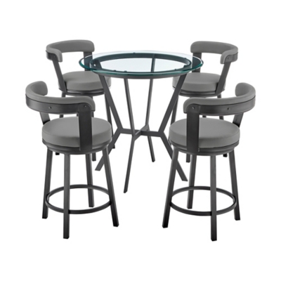 Naomi and Bryant Counter Height Dining Table and 4 Barstools Set, , large