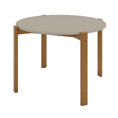 Gales Round Dining Table, Greige, large